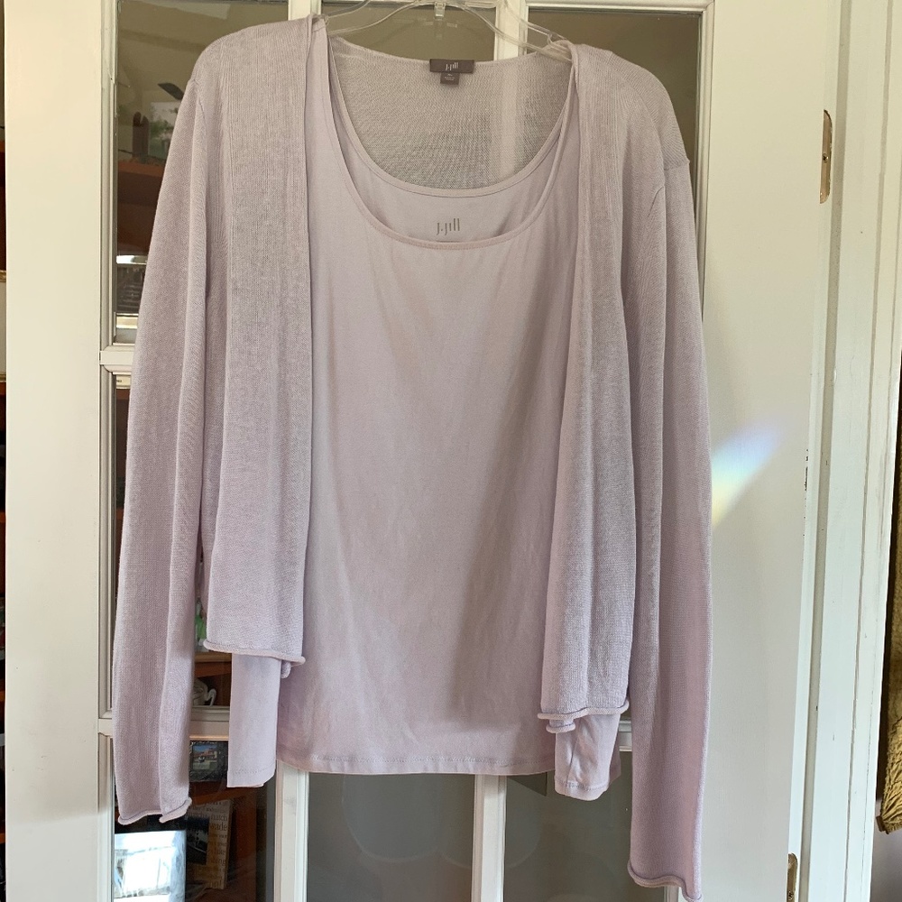 J. Jill Cardigan with matching Tank XL